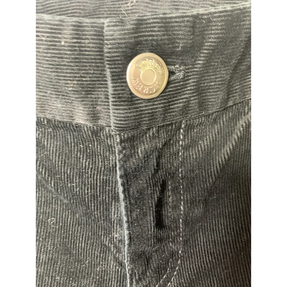 Women's 4R J Crew Corduroy Black Pants Favorite Fit flare y2k cotton ribbed‎